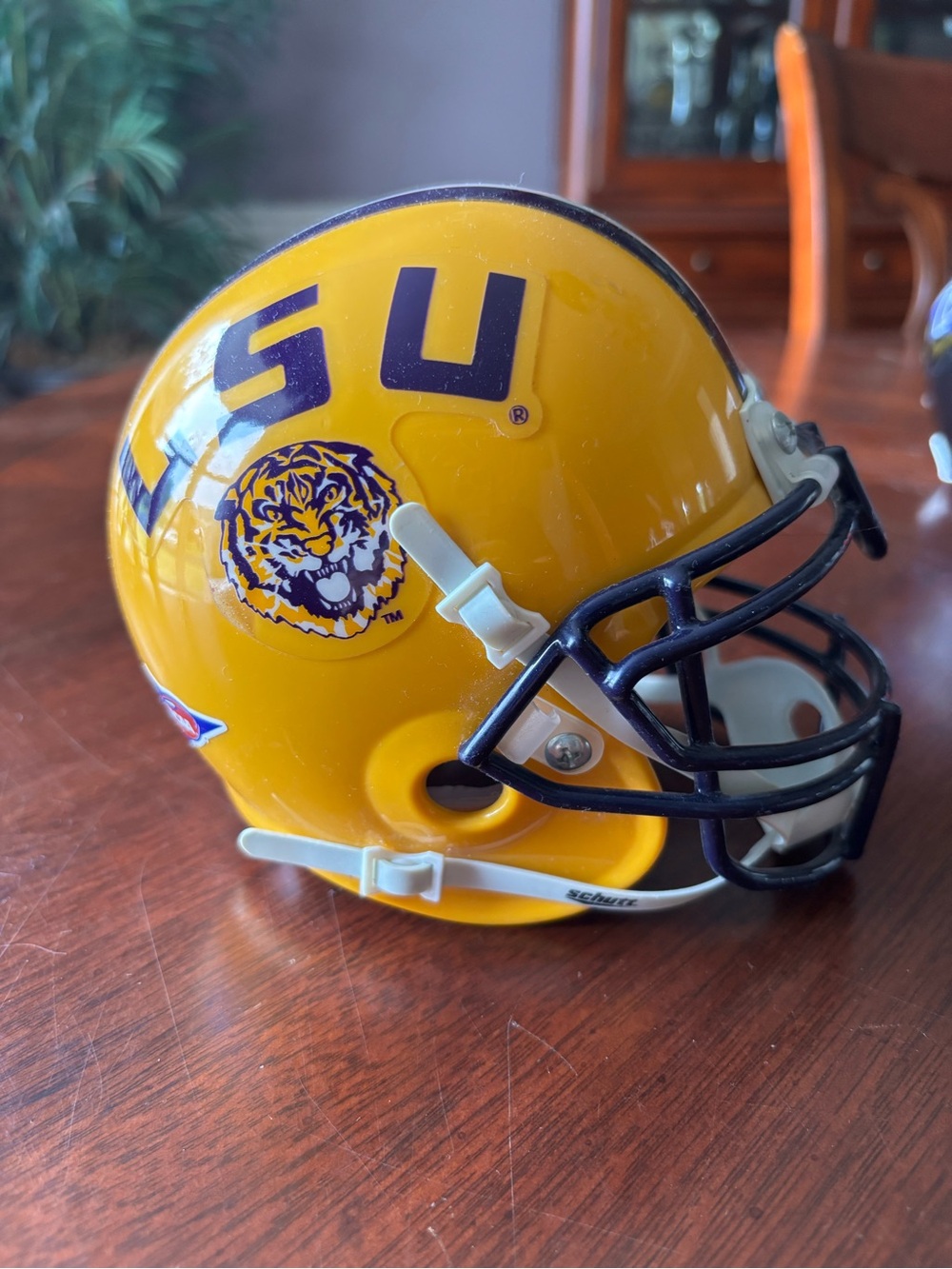 LSU Yellow Mini Football Helmet Decorative Accent
